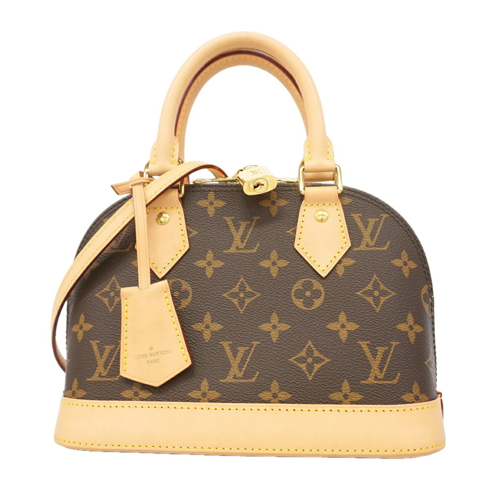Louis Vuitton Alma BB Monogram Handbag M46990 Brown 2-way bag for women
